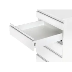 Szuflada frontowa Metal Box 45 cm / 8.6 cm - biały / częściowy wysuw