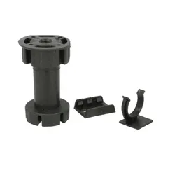 Nóżka plastikowa PN16 czarna  wys. 10cm z klipem