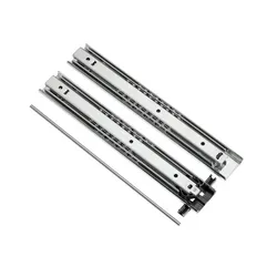 Prowadnice DZ5343+DZ5344 z blokadą / dł. 45 cm / 85 kg / wysuw 100%