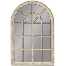 Lustro 201-027B 100x150 - przecierany biały