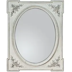 Lustro 2834 65x80 - przecierany biały