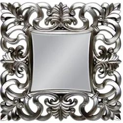 Lustro PU021K 100x100 - srebrny