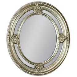 Lustro owalne PU027 62x72 - srebrny