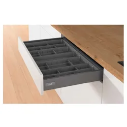 Wkład na sztućce ORGATRAY 590 - antracyt / 457x462 mm