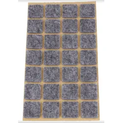 PODKŁADKI MEBLOWE KWADRAT 20x20 mm Filc Szary