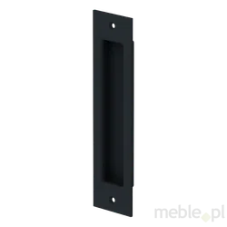 Metalowy uchwyt wpuszczany do drzwi DESIGN LINE - czarny mat / PROMOCJA