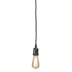 Lampa wisząca metalowa RIGA - czarny