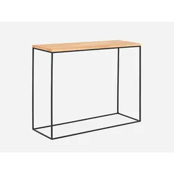 Konsola TENSIO SOLID WOOD 100x35 - naturalny/czarny