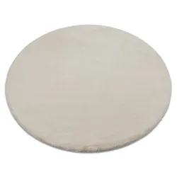 Dywan okrągły FLUFF CREAMY - beż