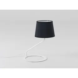 Lampa stołowa SHADE TABLE - klosz czarny/biały