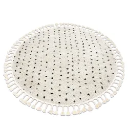 Dywan okrągły HANI - krem