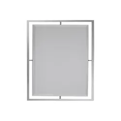 Lustro w stalowej oprawie LW6853 100x120 cm - srebrny