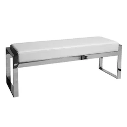 Ławka stylowa Y1027 130x41x48 cm - biały