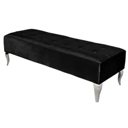 Pufa podłużna tapicerowana POUF006 - czarny