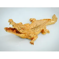 Figura KROKODYL 2053 - złoty
