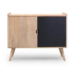 Komoda drewniana w stylu skandynawskim OSLO - czarny
