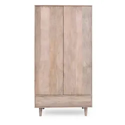 Szafa drewniana 2-drzwiowa FIFTY FT-10-MN - mango naturalne