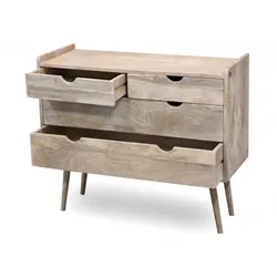 Komoda 4 szuflady OSLO - drewno