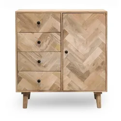 Komoda 85 cm PARQUET - drewno mango