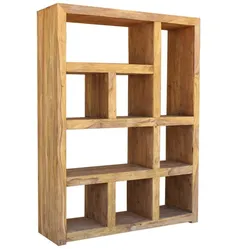 Regał drewniany MILANO duży - palisander teak