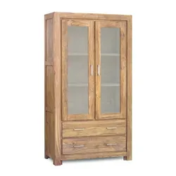 Witryna drewniana 2-drzwiowa MODENA - palisander teak