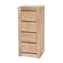 Komoda drewniana MILANO 4 szuflady - mango naturalne