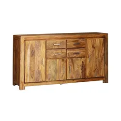 Komoda drewniana 4-drzwiowa MODENA 4 szuflady - palisander teak
