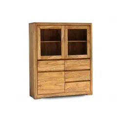 Witryna drewniana BARI - palisander teak