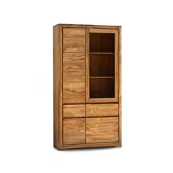 Witryna drewniana BARI - palisander teak