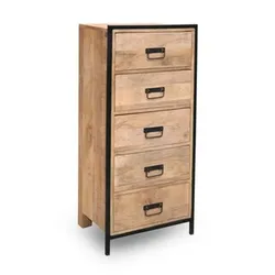 Komoda SOHO 5 szuflad - drewno mango