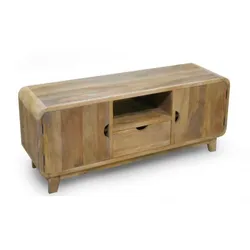 Szafka RTV 135cm RETRO - drewno mango