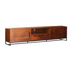 Szafka RTV 220cm LIVERPOOL - orzech włoski