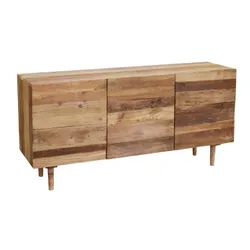 Komoda drewniana 3-drzwiowa CENTURY RUSTIC - stare drewno