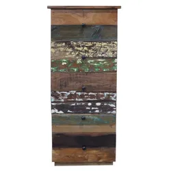 Komoda z drewna z odzysku RUSTIC VINTAGE 5 szuflad