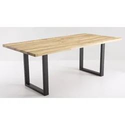 Stół ROCKFORD 180x90 - dąb dziki/czarny mat