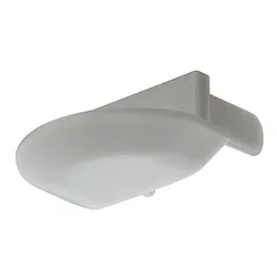 Zaślepka do profilu wpuszczanego LOOX 1190 z przelotką - srebrny / 6.5 mm / 1 kpl.