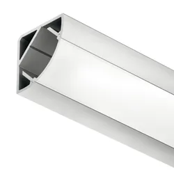Profil narożny LOOX 2195 do taśm LED 10 mm - aluminium/biały / 20x20 mm / dł. 250 cm