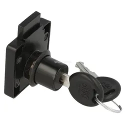 Zamek kwadratowy Siso X-850 w systemie 1 klucza - czarny / fi 19 mm
