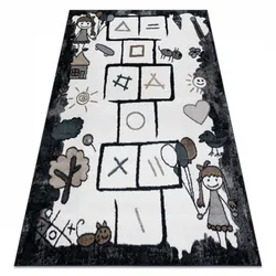 Dywan HOPSCOTCH - czarny