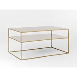 Stół kawowy TENSIO 2 FLOOR METAL 100x60 - złoty