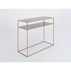 Konsola TENSIO 2 FLOOR METAL 100x35 - złoty