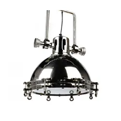 Lampa wisząca niklowana
