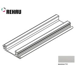 Listwa uchwytowa pośrednia E23, E9 - aluminium / dł. 250 cm