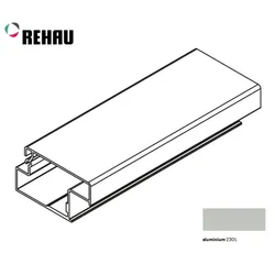Listwa zamkowa FRAME dolna - aluminium / dł. 250 cm