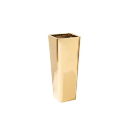 Lustrzana wysoka donica HT009-2 90 cm - złoty