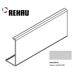 Pokrywa do prowadnicy FRAME - jasny szary / dł. 250 cm 