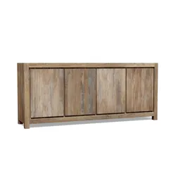 Komoda drewniana 4-drzwiowa NARVIK NR-04-MN - naturalny