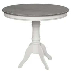 Stół okrągły RIMINI WHITE 116 90cm - biały