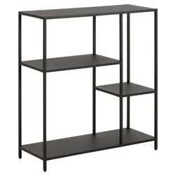 Regał metalowy NEWCASTLE 86 cm - czarny