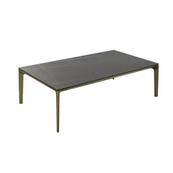 Stolik CF209-1 130x70 cm - miedź rustykalna